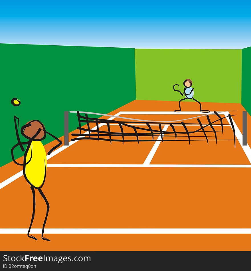 Tennis game