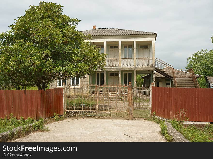 Empty houses in Abkhazia