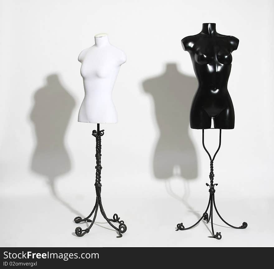 Dummies on a white background