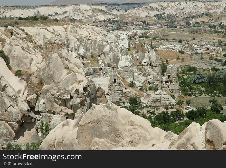 Cave-town in Cappadocia, Turkey