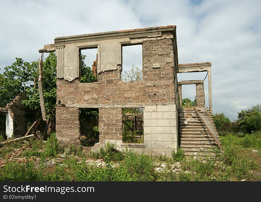 Empty houses in Abkhazia