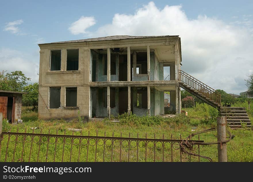 Empty Houses In Abkhazia