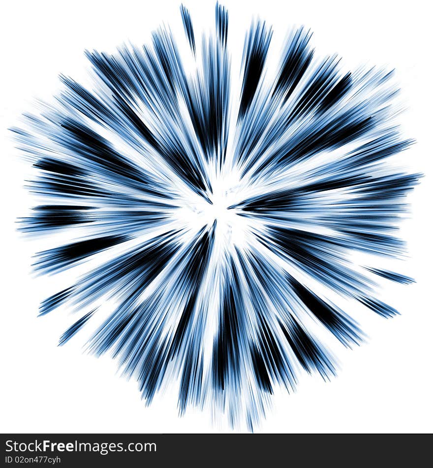 Abstract fractal rendering of exploding colours. Abstract fractal rendering of exploding colours