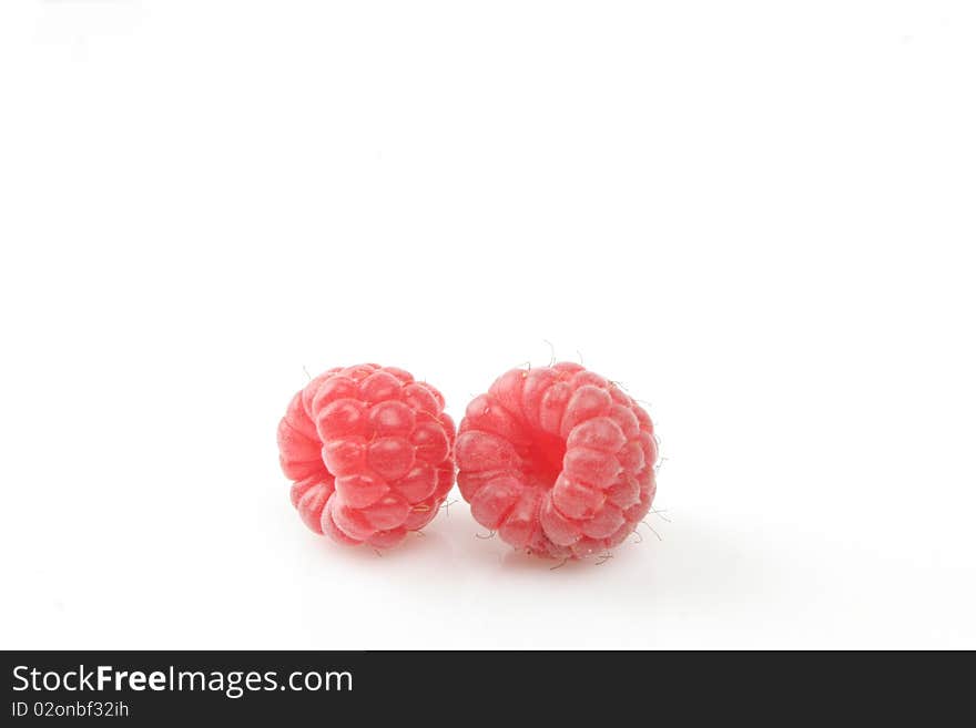 Two raspberries