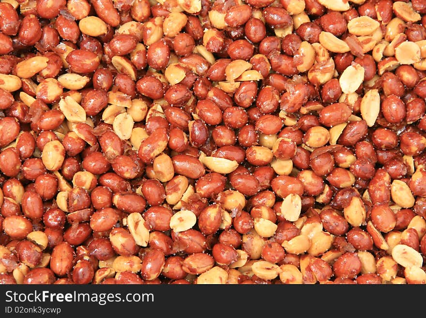 Background of salted and  toasted peanut. Background of salted and  toasted peanut