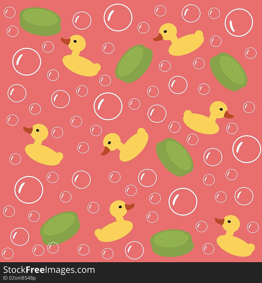 Children bath background