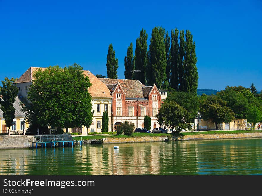 House with lake in Tata, Hungary