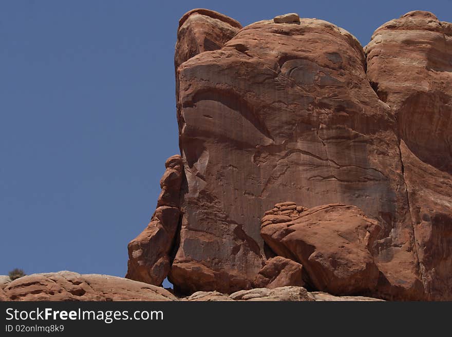 A rock formation in Utah, United States.