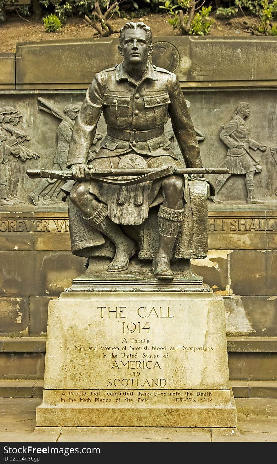 WW1 Memorial In Edinburgh, Scotland