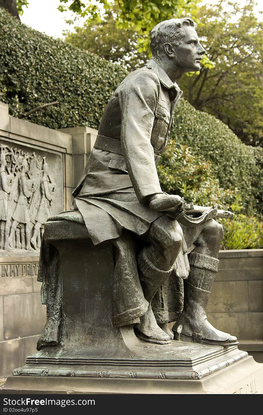 WW1 Memorial In Edinburgh, Scotland