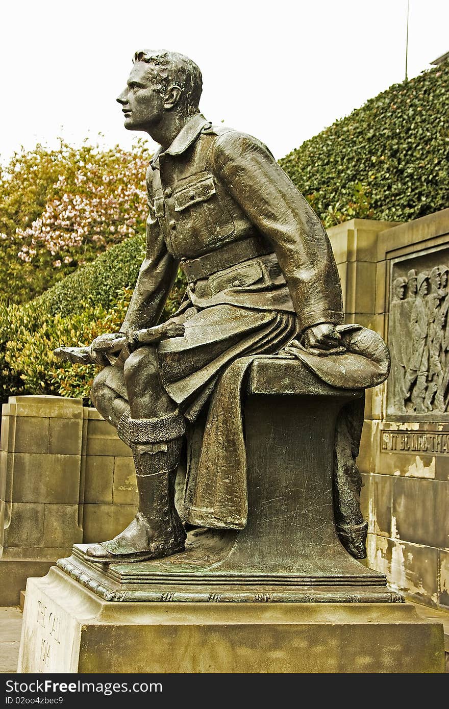 WW1 Memorial in Edinburgh, Scotland