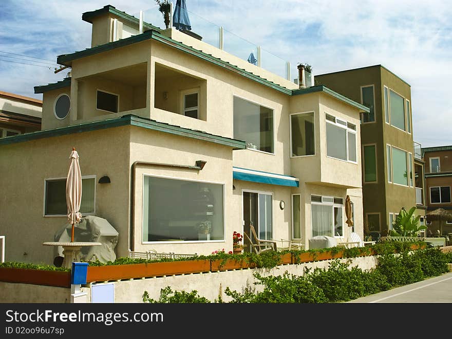 Beachfront house in pacific beach, san diego, california. Beachfront house in pacific beach, san diego, california