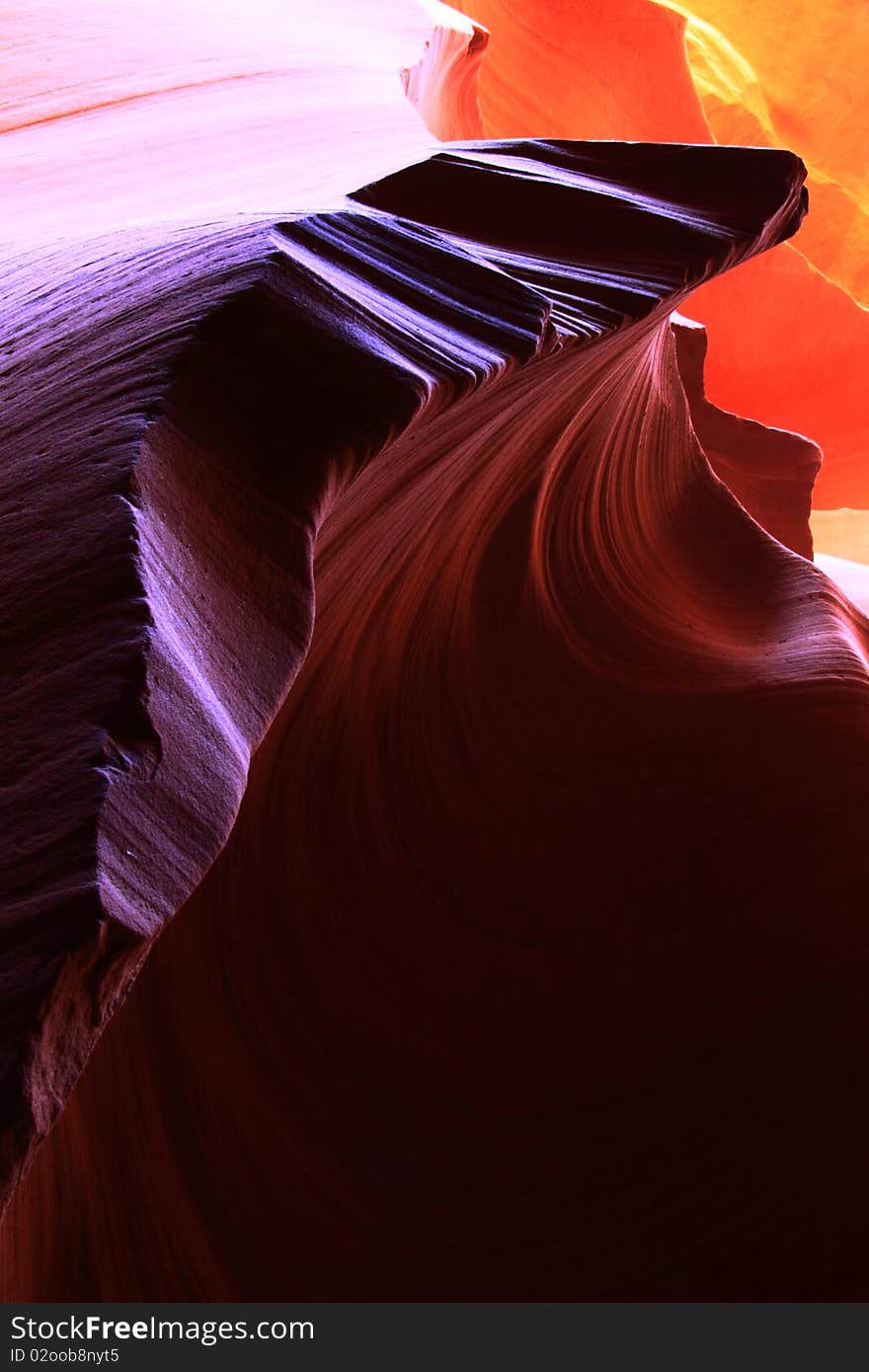 Natural sculpture Antelope canyon