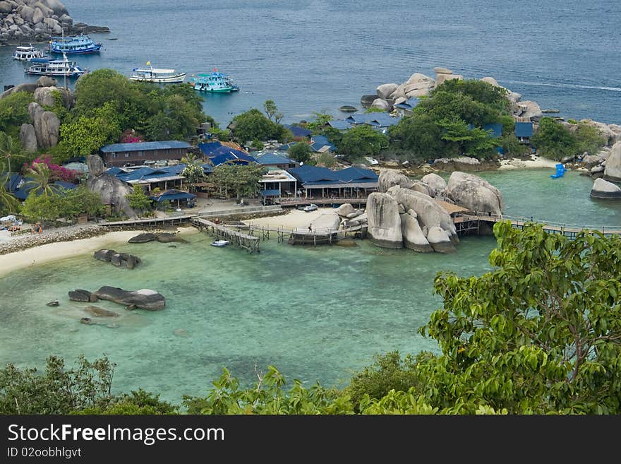 The connection of famous island in Thailand