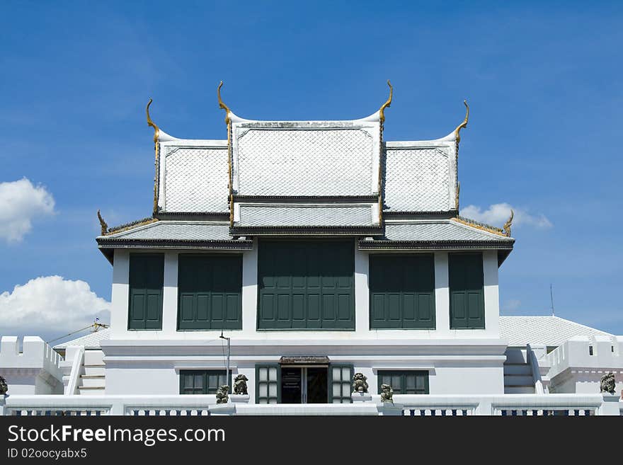 White Buddhism Church at Grand Palace, Bangkok, Thailand