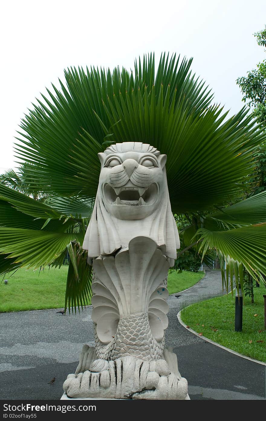 Lion Statue in the Park