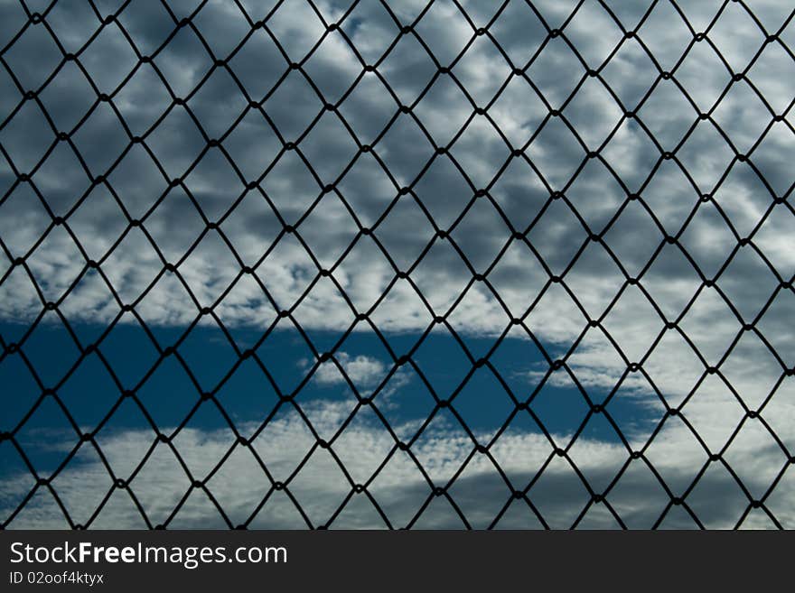 Chainlink Fence in the park for security