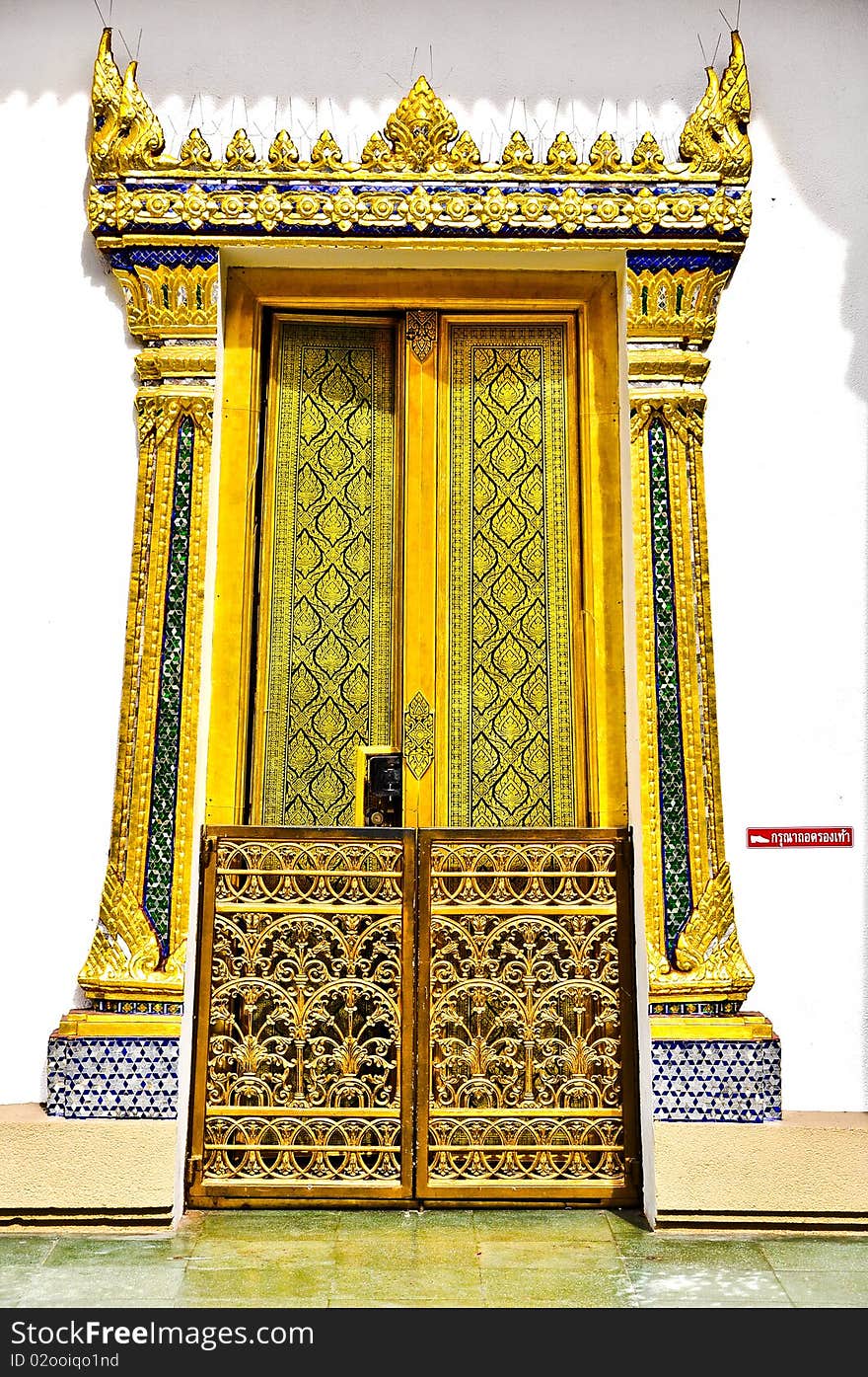 Door of the Wat Thai in Bangkok. Door of the Wat Thai in Bangkok.