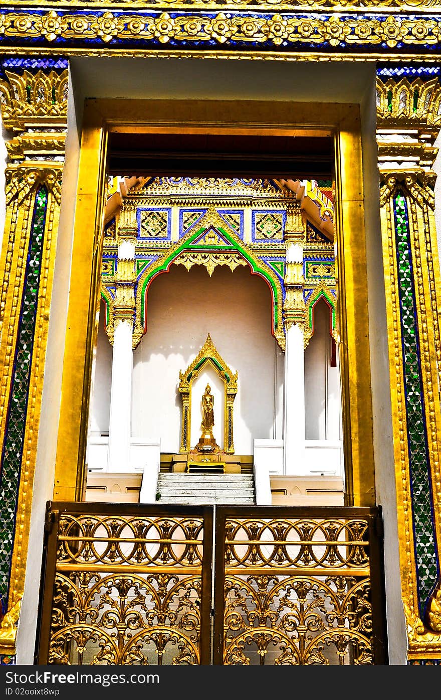 Door of the Wat Thai in Bangkok. Door of the Wat Thai in Bangkok.