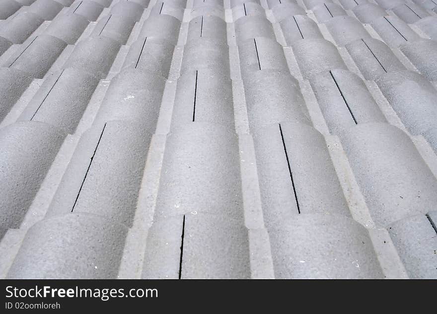 Pattern of White Roof, house. Pattern of White Roof, house