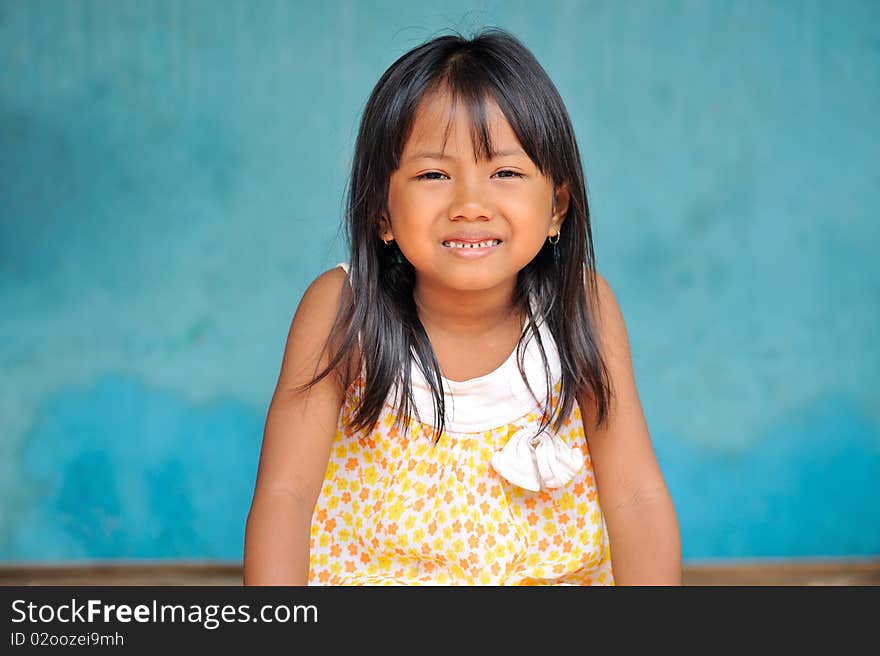 Outdoor portrait of a Child living in poverty. Outdoor portrait of a Child living in poverty.