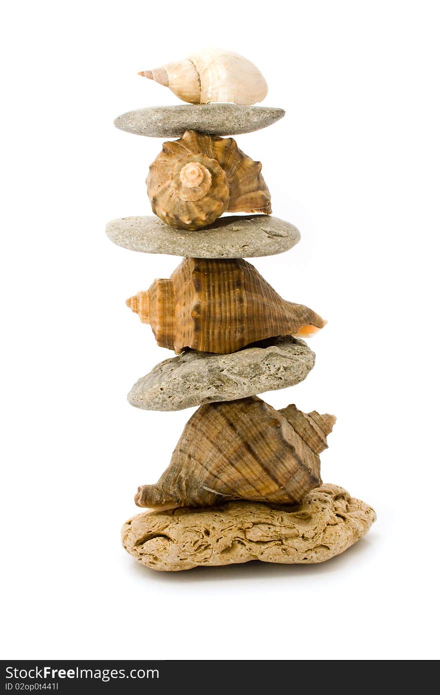 Pyramid of stone and cockleshells