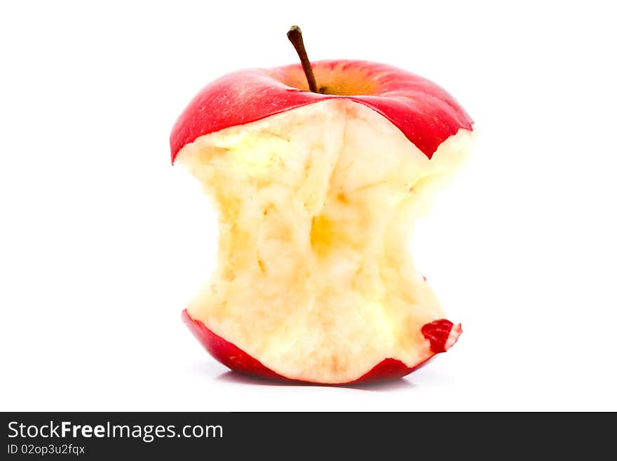 Apple on a white background