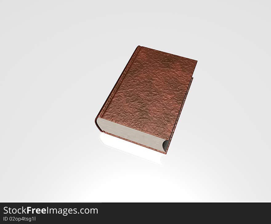 Lying blank hardcover book isolated on white background. Lying blank hardcover book isolated on white background.