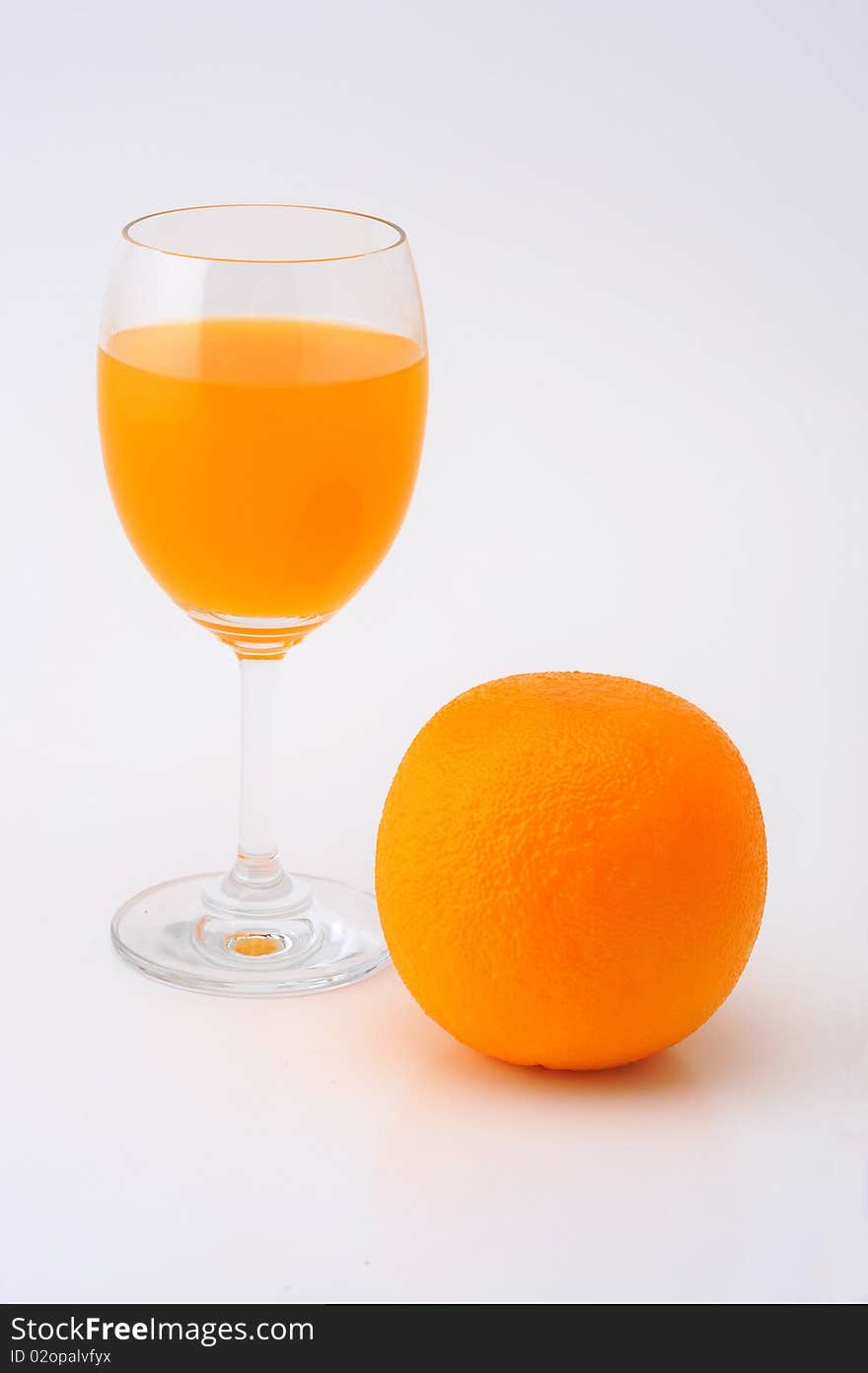 Glass of orange juice