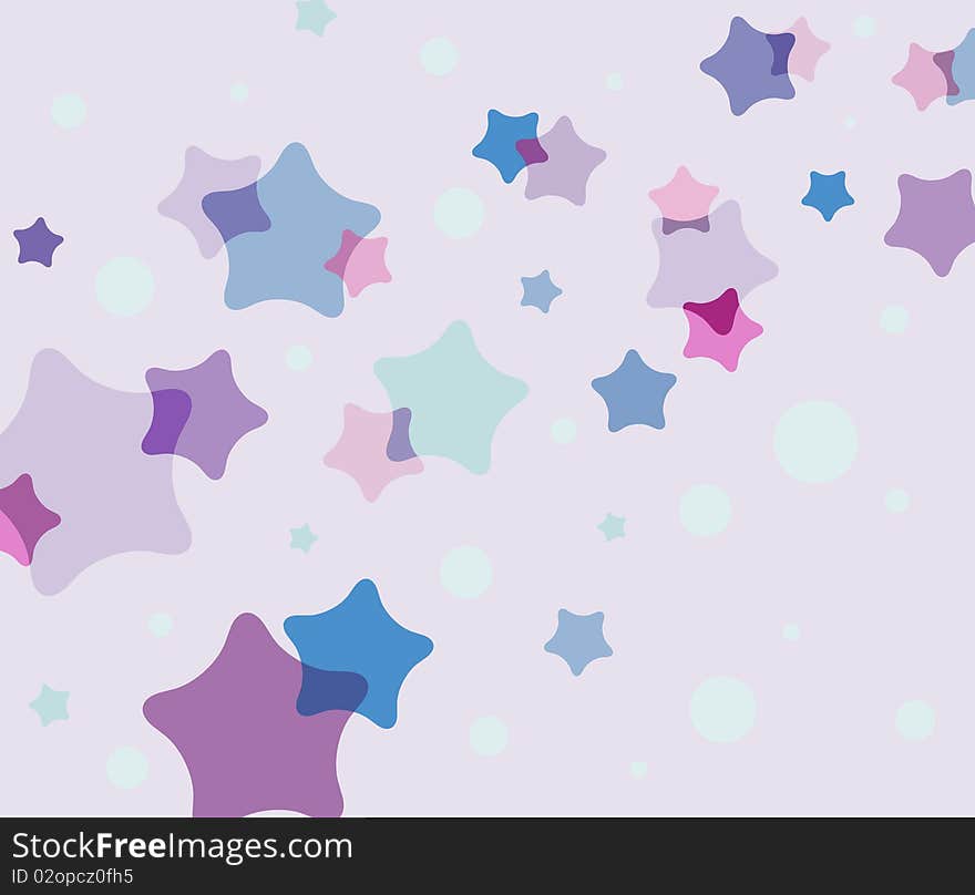 Abstract background pattern with stars