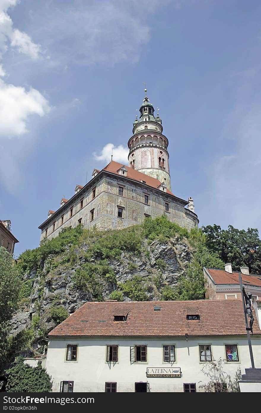 Beutiful castle in cesky krumlov, czech republic. Beutiful castle in cesky krumlov, czech republic