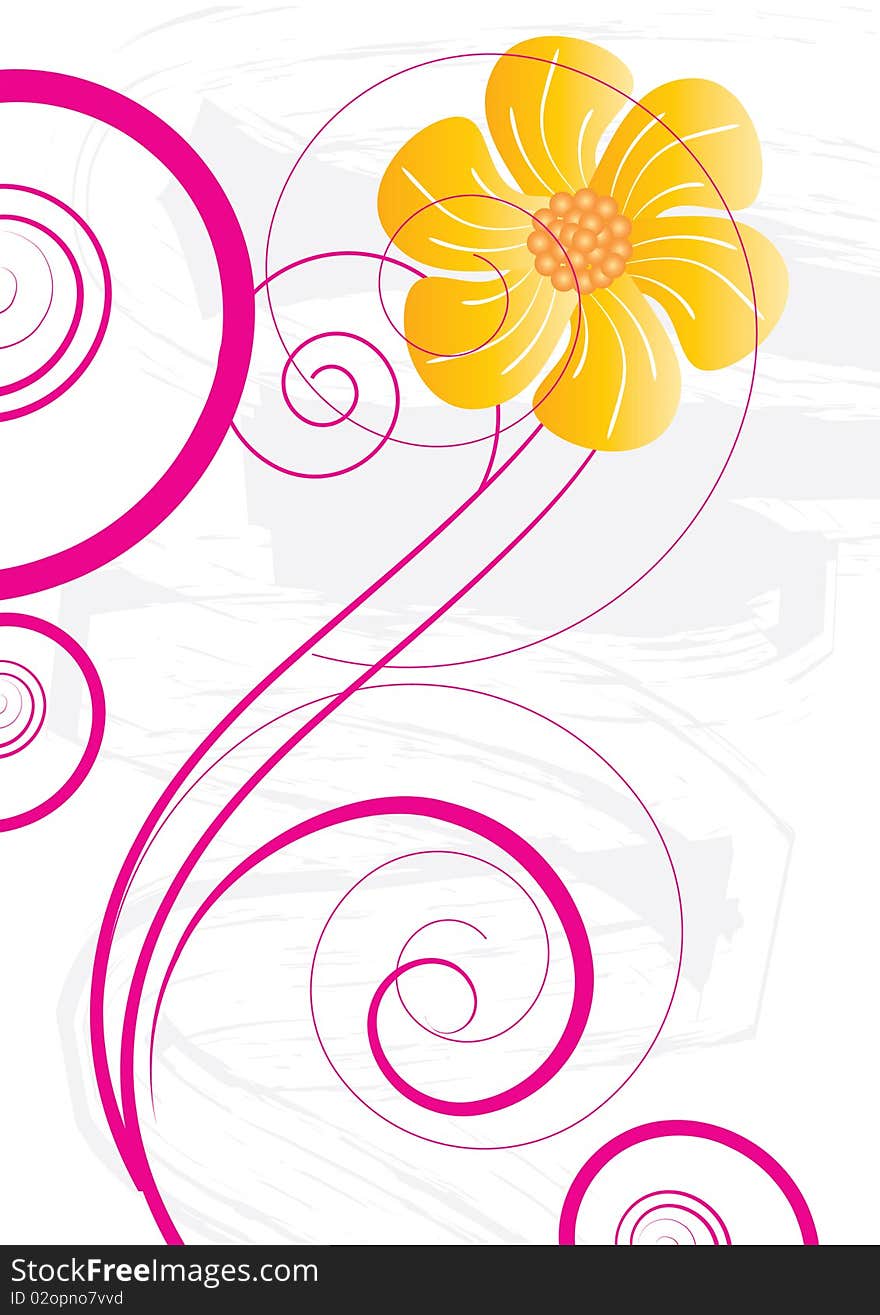 Abstract flowers background with place for your text. Abstract flowers background with place for your text