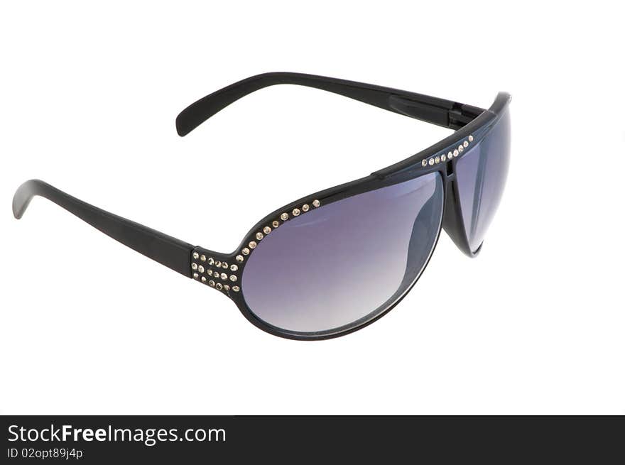 Sunglasses with pastes the isolated