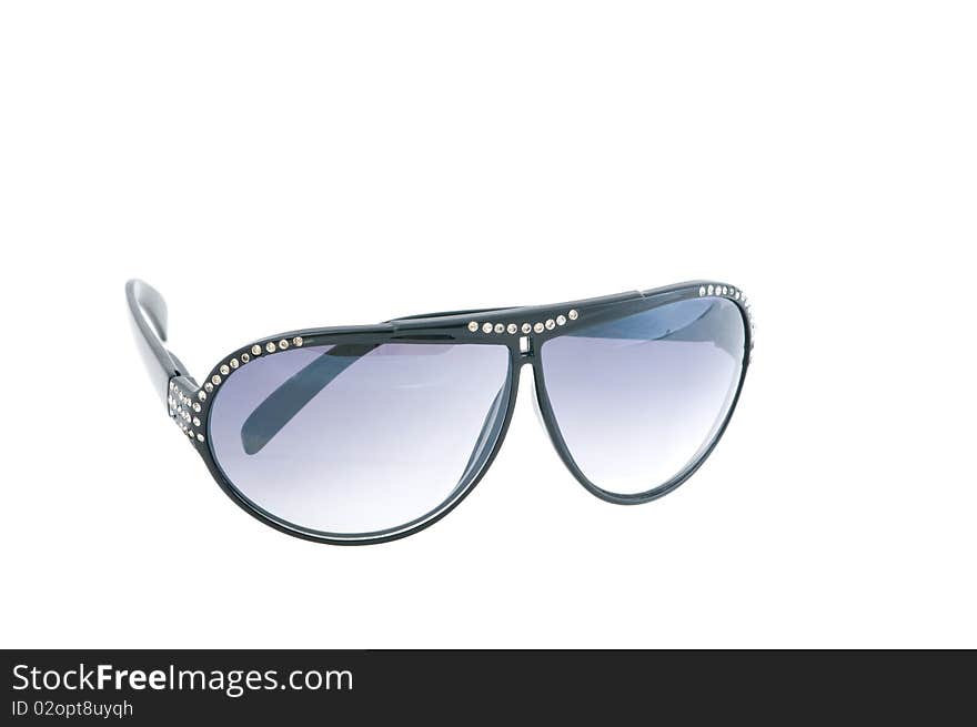 Sunglasses with pastes the isolated