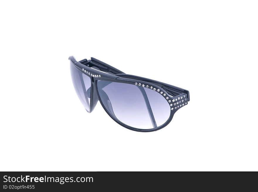 Sunglasses with pastes the isolated