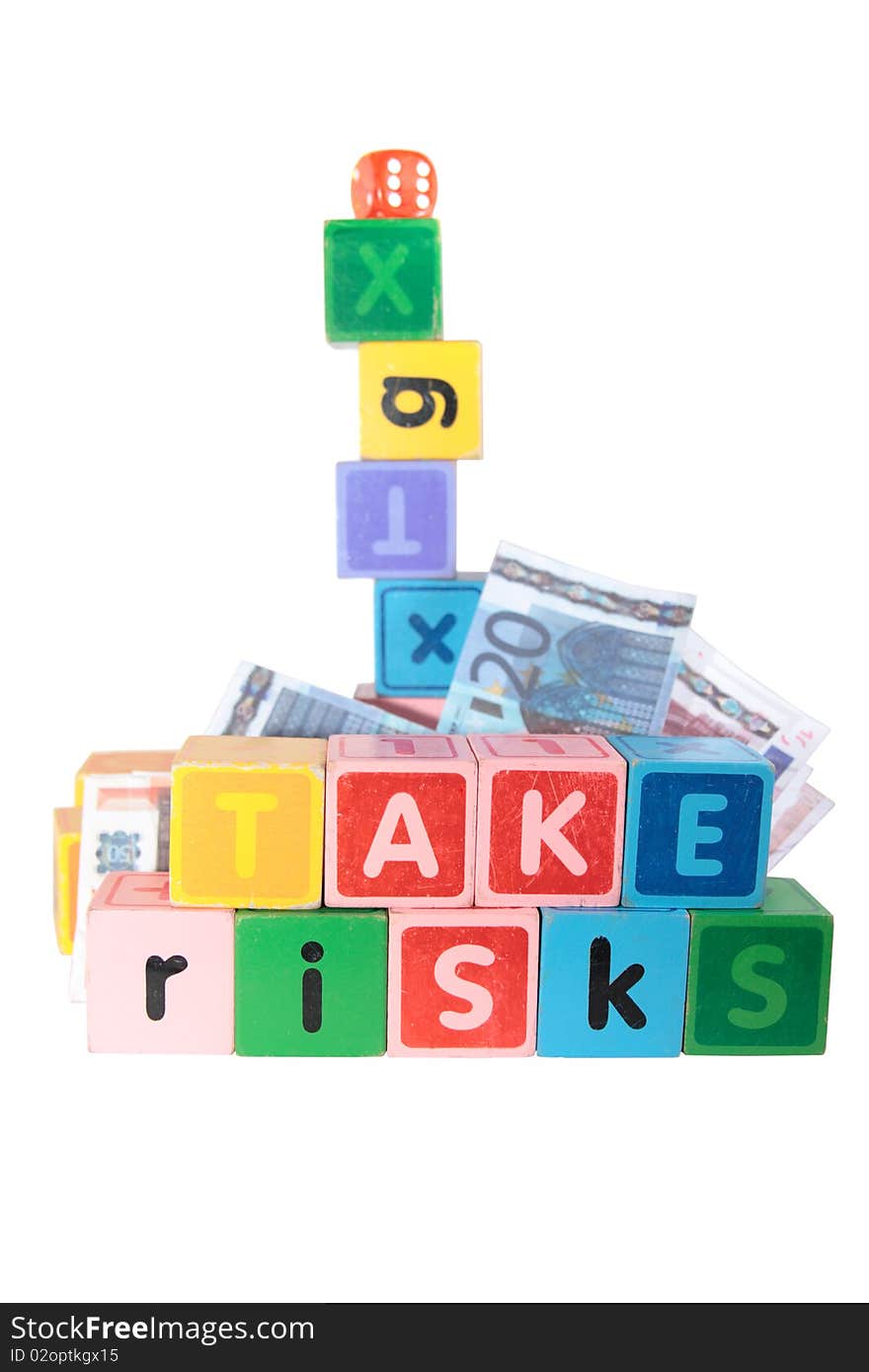 Take Risks In Childs Letter Play Blocks