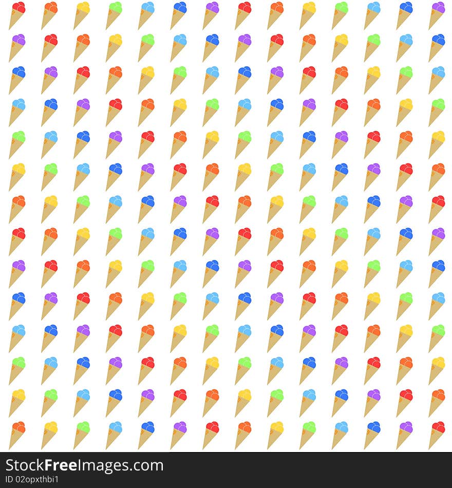 Ice creams (196 (14*14)) with colors of rainbow . The width and height of the one ice cream are 400 px . Ice creams (196 (14*14)) with colors of rainbow . The width and height of the one ice cream are 400 px .