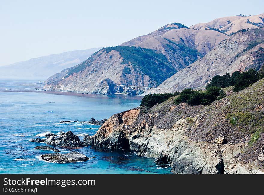 This is an image of the Big Sur coastline. This is an image of the Big Sur coastline.