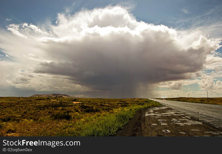 This is an image of a cloudburst in the Arizona desert on the Navajo Indian reservation near Kayenta, AZ. This is an image of a cloudburst in the Arizona desert on the Navajo Indian reservation near Kayenta, AZ.