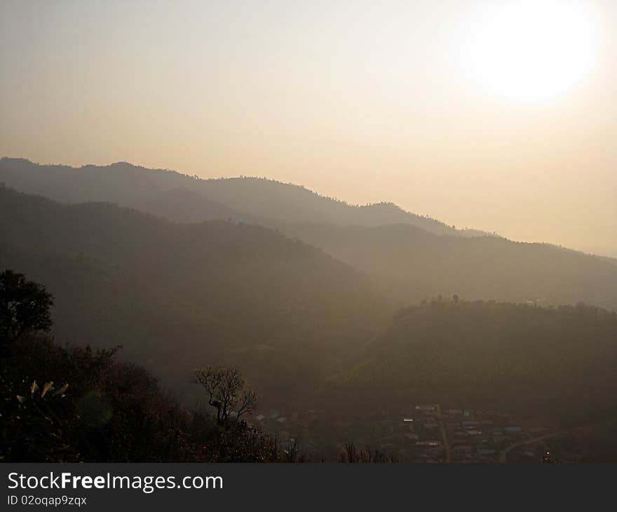 Thailand Wat TA-TON Chiang Mai Morning