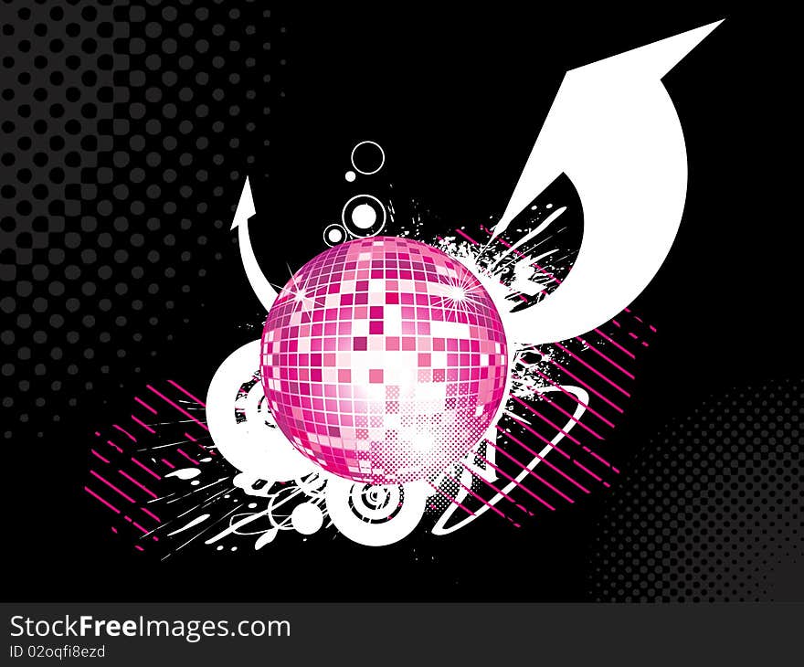 Abstract Disco-ball Background