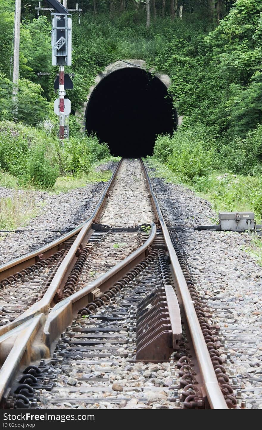 Railway tunnels. Used to transport goods.