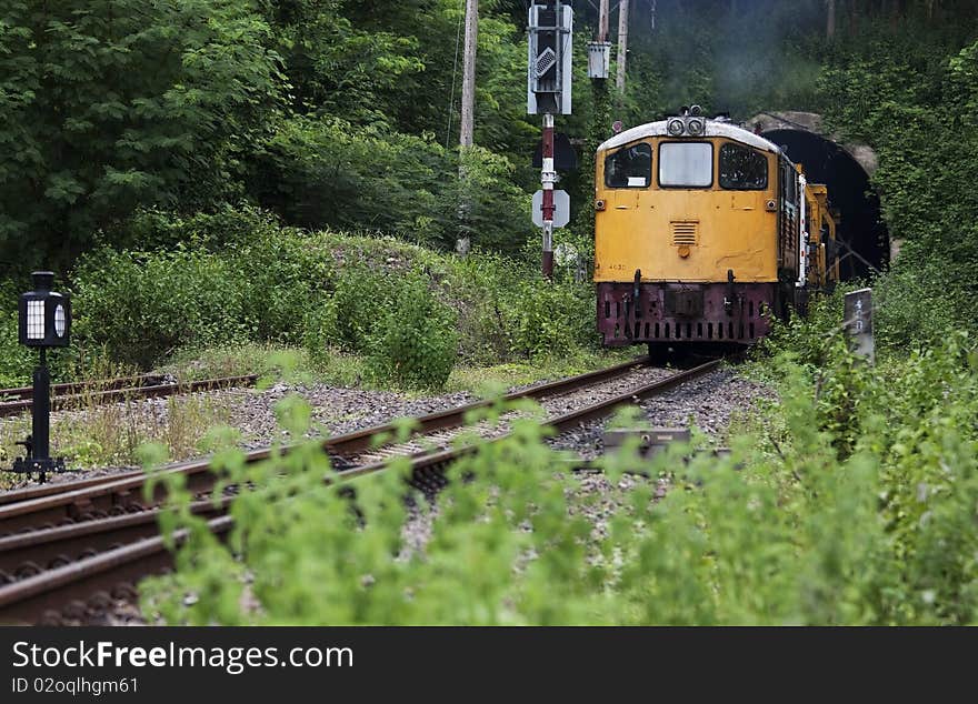 Railway tunnels. Used to transport goods.