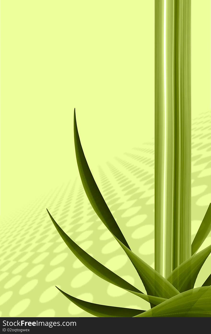 Abstract Green Background Plant