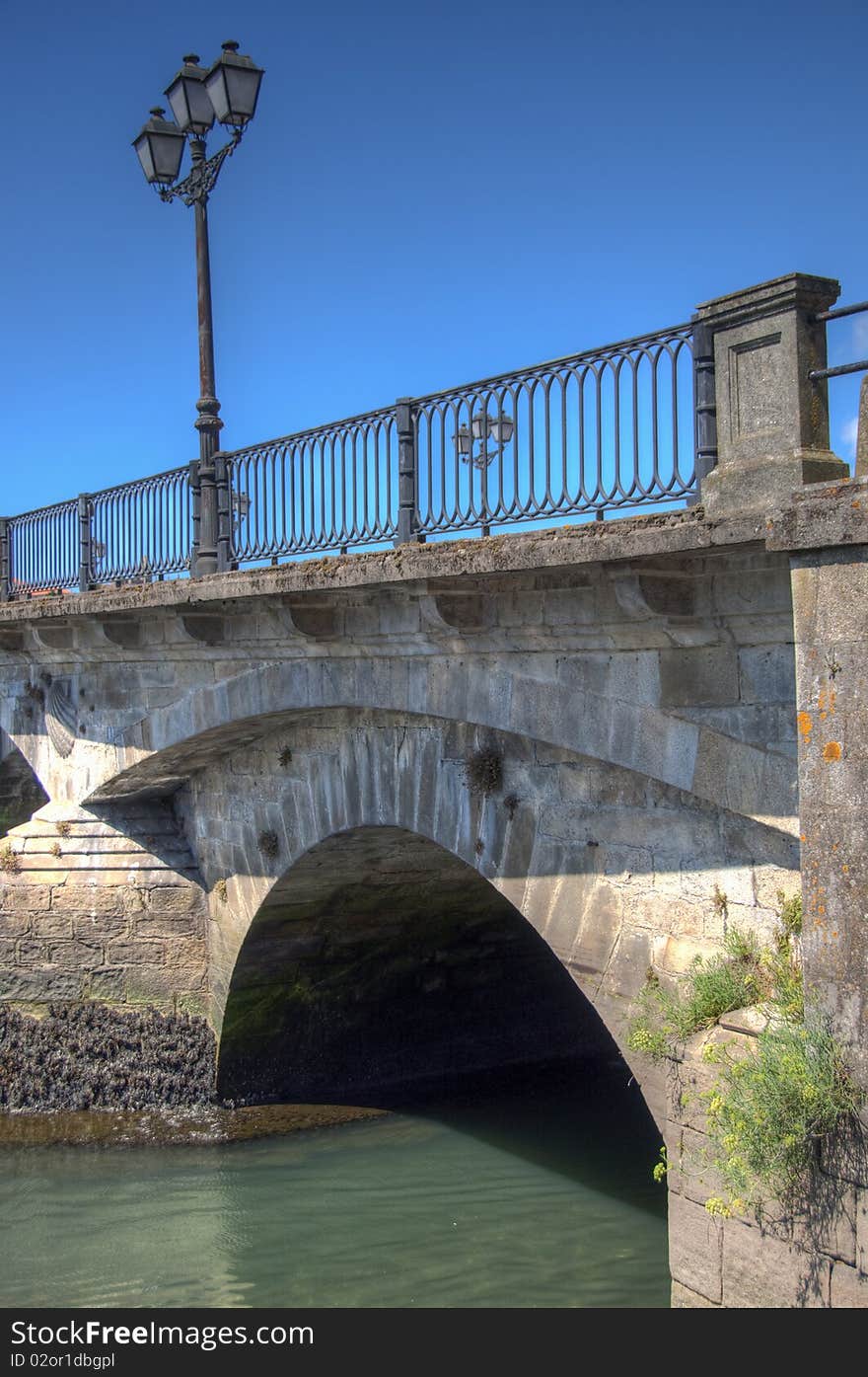 A river bridge in the city of Pontevedra, Galicia