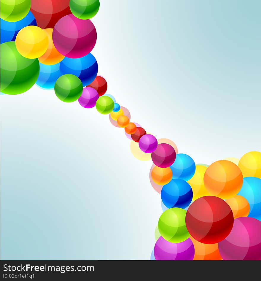 Illustration of Abstract modern balls background. Illustration of Abstract modern balls background.