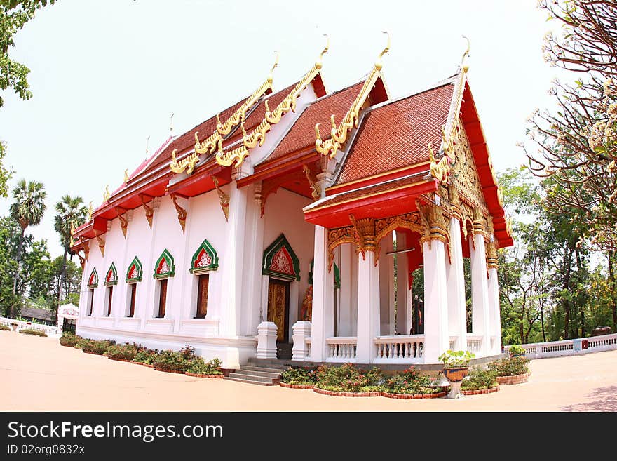 The big pavilion of thai temple