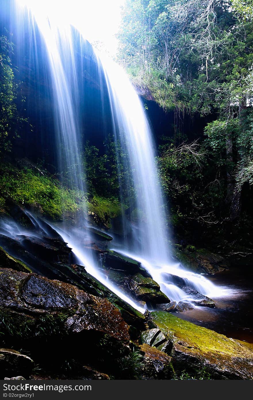 Waterfalls in the forest of thai