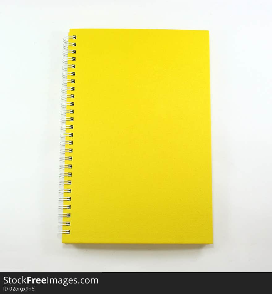 The yellow cover note book