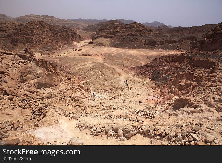 Excursion to the Colored Canyon.